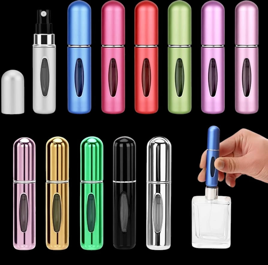 Atomizador de perfume recargable 5ml en colores surtidos - NR Perfumes Árabes