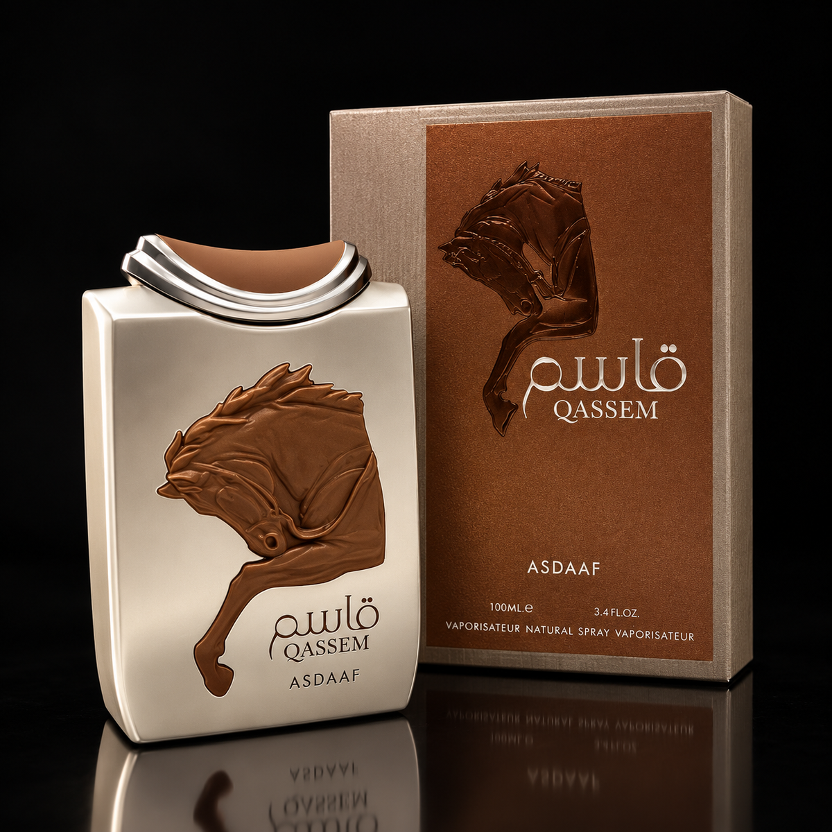 Asdaaf Qassem Eau de Parfum 100 ml con fondo negro