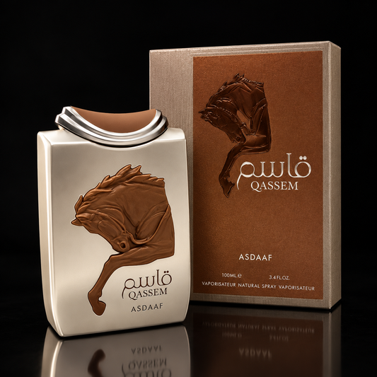 Asdaaf Qassem Eau de Parfum 100 ml con fondo negro