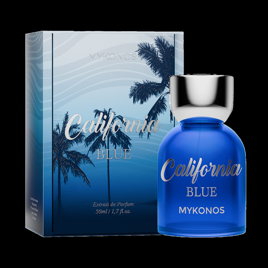 Mykonos California Blue con fondo negro