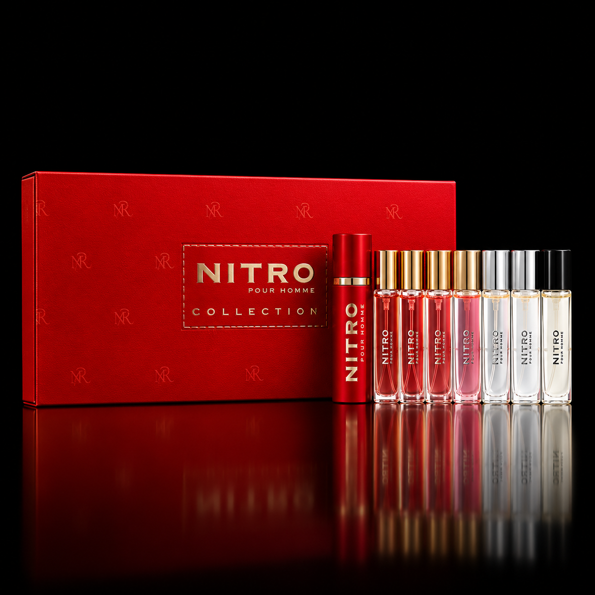 Dumont Paris Nitro Collection Set sobre fondo negro