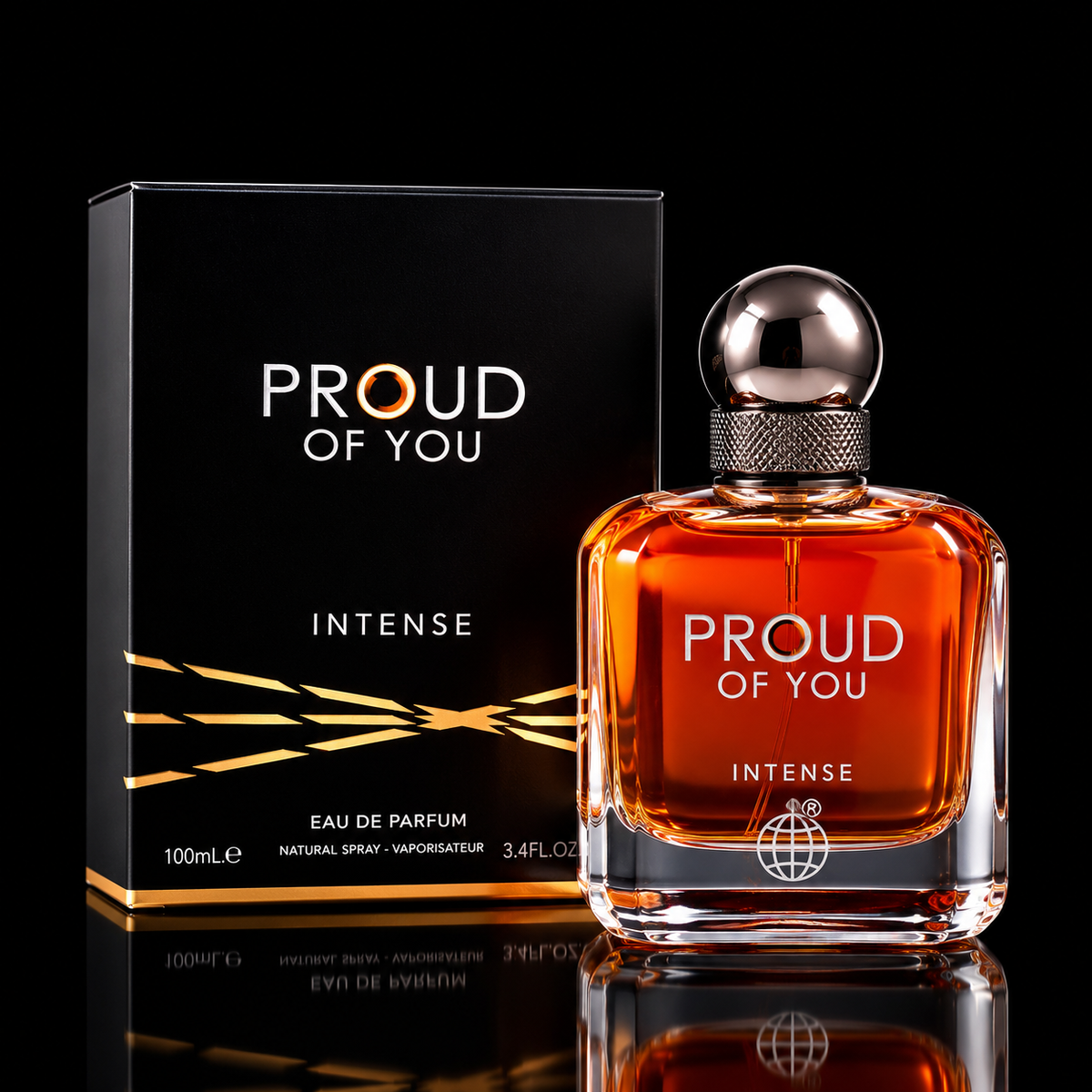 Proud Of You Intense 100 ml - fotografía profesional sobre fondo negro