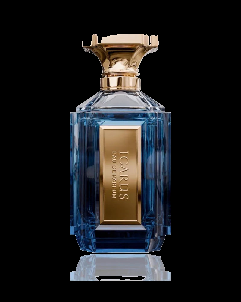VELIXIR icarus Eau de Parfum 100 ml sobre fondo negro